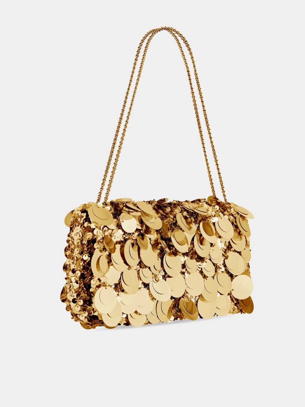 NWT RABANNE Sac A Main Shoulder Bag in Gold - Picture 4 of 14